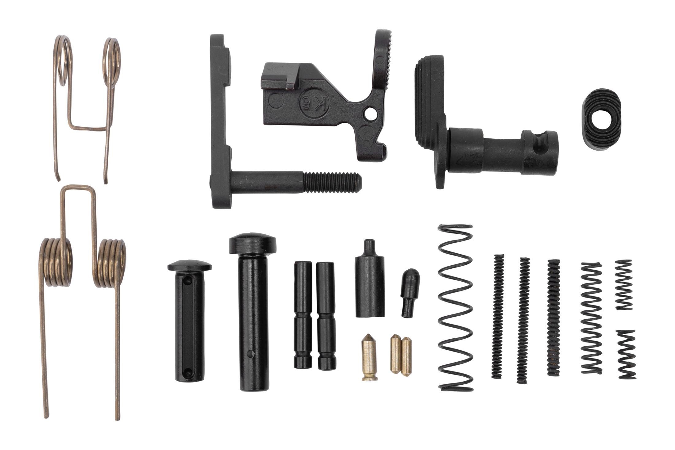 KAK Industry AR-15 Lower Parts Kit - No Grip, Trigger, Or Trigger Guard